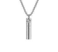 HUANGBONIG Colgante de titanio con diseño de doce constelaciones para hombres y mujeres., Metal