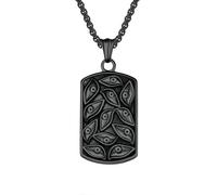 HUANGBONIG Colgante de titanio estilo retro ojo de Dios para hombre, personalidad exquisita y versátil., Metal