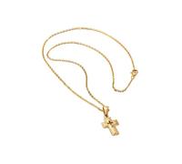 HUANGBONIG Collar con colgante de acero inoxidable para parejas Notre Dame, joyería redonda de hip-hop, Metal