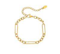 HUANGBONIG Collar de acero inoxidable hecho a mano con personalidad simple para mujer, Metal