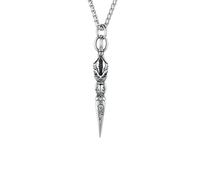 HUANGBONIG Collar de acero inoxidable King Kong Daming para hombre, joyería retro, Metal