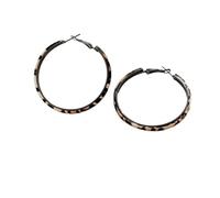 HUANGBONIG Los anillos de cuero con estampado de leopardo para mujer son adornos simples y versátiles. WE24811D