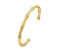 HUANGBONIG Pulsera de acero inoxidable en forma de C con personalidad europea y americana, Metal