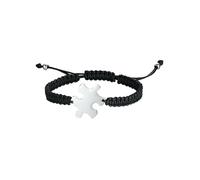 HUANGBONIG Pulsera de cuerda de nailon ajustable de titanio y acero con personalidad europea y americana, Metal