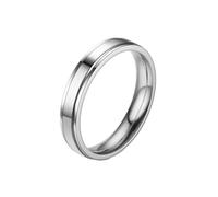 HUANGBONIG Versión coreana de anillo simple liso de titanio con temperamento que no destiñe, No.9