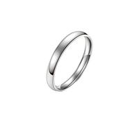 HUANGBONIG Versión coreana de temperamento elemento círculo arco anillo de acero de titanio simple anillo popular para parejas, No. 6, Metal