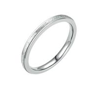 HUANGBONIG Versión coreana para mujer de un simple anillo indeleble personalizado, No.9