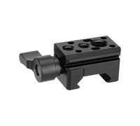 HUANGING Abrazadera de tubo deslizante de montaje rápido estándar con puerto de accesorios expandible para equipos fotográficos de jaula de cámara