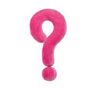 HUANGING Almohada colorida con forma de pregunta, almohada decorativa para cuello y espalda