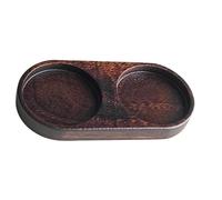 HUANGING Bandeja de madera para molinos de sal y pimienta multiusos, placa de almacenamiento con base antideslizante, bandeja de molienda de plantas de cocina