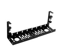 HUANGING Bandeja organizadora de cables de longitud ajustable para debajo del escritorio, retráctil, de 15.75 a 20.47 pulgadas, para oficina, hogar, escritorio, Wire Man