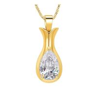HUANGING Colgante de joyería de cremación para recuerdo de mascotas, dije de urna de acero inoxidable con soporte sellado para memoria, urna de mascotas, soporte de joyería de cremación, collar