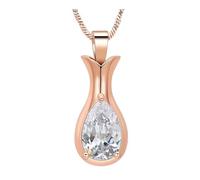 HUANGING Colgante de joyería de cremación para recuerdo de mascotas, dije de urna de acero inoxidable con soporte sellado para memoria, urna de mascotas, soporte de joyería de cremación, collar