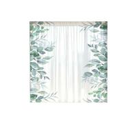 HUANGING Cortina transparente de poliéster lavable a máquina con bolsillo para barra para una instalación sencilla y de bajo mantenimiento, cortinas filtrantes de luz para uso doméstico