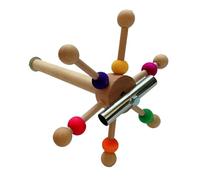 HUANGING Jaula de perca para pájaros, juguete giratorio, juguete de pie, loros, jaula de perca, accesorios para conures tortolitos, juguete