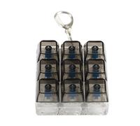 HUANGING Llaveros táctiles de 9 botones, juguete de escritorio, degradados coloridos con mecanismo de retroalimentación de luz, tecla de dedo