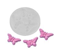 HUANGING Moldes de silicona con forma de animales, para hornear, yesos decorativos, suministros para decoración de pasteles, silicona en forma de mariposa para decoraciones de chocolate