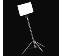 HUANGING Panel de luz de video LED con RGB y soporte para trípodes para fotografía profesional y transmisión en vivo