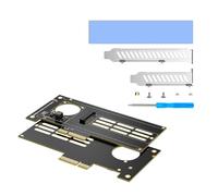 HUANGING Tarjeta de expansión PCIe5.0 a NVME2.0 con diseño de cuatro carriles para mejorar los sistemas de ventana de procesamiento paralelo