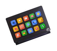 HUANGING Teclados programables de panel de control de 15 macros con acción instantánea para transmisión en vivo, edición de compatibilidad con PC