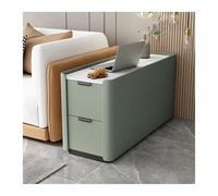 Huangj-0527 Gabinete de Barra de café Aparador for sofá de Suelo, luz Lujo Primera Calidad, Madera Maciza, Carpeta pequeña súper Estrecha, Armario Lateral, Mesa Auxiliar(J)
