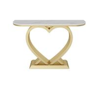 Huangj-0527 Mesa de Recibidor Mesa Consola con Cubierta de imitación mármol, Mesa Auxiliar for Entrada y Sala Estar(Grande)