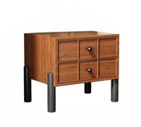 Huangj-0527 Mesita de Noche con diseño Bloques Colores Vintage, mesita cajones, Mesa Auxiliar for sofá, Armario bajo Mesita de Noche con cajones