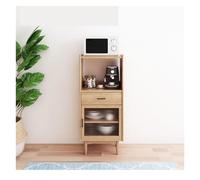 Huangj-0527 Mueble almacenaje Cocina Aparador de Madera Maciza for Sala Estar, despensa Almacenamiento Vidrio, gabinete Entrada contra la Pared, refrigerador Vino Multifuncional(Walnut)