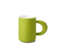 Huangj-0527 Taza de té Juego de 1 taza café gelatina, cerámica 14.2 oz con gran capacidad for las mejores amigas y hermanas los amantes(Green)