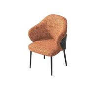 huanglyc-232 Asiento cómodo Silla de Comedor, Silla de Comedor Moderna de Mediados de Siglo, Silla tapizada de Tela Decorativa for Comedor(Orange)