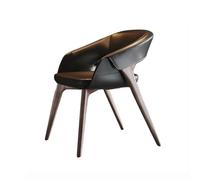huanglyc-232 Asiento cómodo Sillas de Comedor, Silla de Comedor Moderna de Mediados de Siglo, sillas de Comedor de Cocina de Cuero sintético, Silla de Invitados con Acento Retro