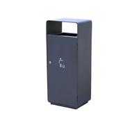 huanglyc-232 Bote de basura, Papelera metálica for exteriores, for vestíbulo de hotel, entrada de ascensor, 60 l, Contenedores de basura al aire libre