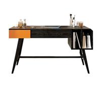 huanglyc-232 Tocador de Dormitorio 35.43" Classic Wood Makeup Vanity with Flip-Top Mirror, Dressing Table with Drawers and Storage Space, Desk for Bedroom