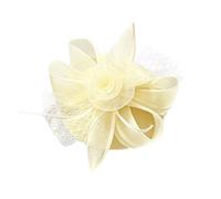 HUANIZI Delicado tocado con red de flores, accesorio único para el pelo para fiestas, accesorios para el cabello para mujer