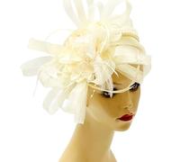 HUANIZI Diadema medieval de perlas de los años 20 para mujer, tocado para festivales, carnaval, fiestas, actuaciones escénicas