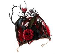 HUANIZI Elegante diadema de flores ajustable, accesorio de moda para fiestas, para amantes de la moda vintage