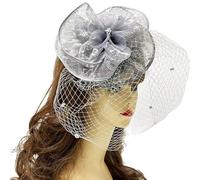 HUANIZI Pasadores grandes de flores para mujer, accesorios para fiesta de cosplay, elegantes pasadores de perlas de encaje