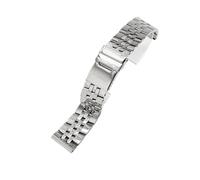 HuanJ Compatible Con Correas De Reloj Breitling Gold Avenger Challenger Correa De Reloj De Acero Inoxidable Macizo Con Hebilla Plegable Resistente Al Agua For Hombre De 20, 22 Y 24 Mm(Steel,24mm)