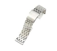 HuanJ Correa De Acero Inoxidable Macizo Compatible Con Diesel Dz7256, Dz7291 Y Dz7257 (22, 24, 26, 28 Y 30 Mm)(Steel-seven beads,28mm)