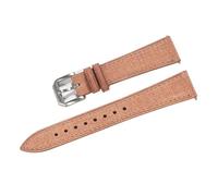 HuanJ Correa De Piel Italiana Curtida 20 Mm Y 22, Estilo Vintage, Grano Completo, Con Cierre Rápido Textura Lino(NATURAL,22mm)