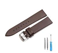 HuanJ - Correa de reloj de 20 mm, 18 mm, 22 mm, correa de piel fina y suave, adecuada para relojes inteligentes, 22mm, Cuero, No es una piedra preciosa