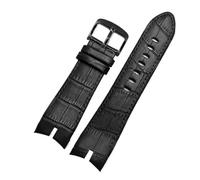 HuanJ Correa De Reloj De Cuero Genuino De 26 Mm Compatible Con La Correa De Reloj Roger Dubuis EXCALIBUR Con Esfera De 42 Mm, Accesorios For Hombre(Black black)