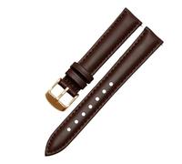 HuanJ - Correa de reloj de piel auténtica compatible con Fossil Es3843 Es4202set Es3793, correa de reloj femenina suave y cómoda de 14, 16, 18, 20 mm, 14mm, Cuero, Sin piedra preciosa