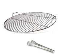 huanniu Parrilla Redonda Barbacoa 54.5cm de Diámetro,para Weber Kettle 57 cm o Brasero 57cm, Parrilla Barbacoa 304 Acero Inoxidable con Clips