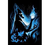 HUANNY Kit de bordado de punto de cruz con diamante Hades Diamond Art Villain, 5D, divertido