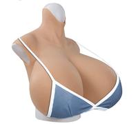 HUANQIN Pechos de Silicona Pechos Silicona Realista Mastectomía Relleno Silicona S Cup, Pechos Mastectomía Realista Mama Falsa, Tetas Pechos Silicona Realista Prótesis Aumento De Senos, Broncearse