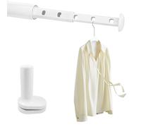 HUANR 2 PCS Perchero Plegable Ahorrar Espacio, Retráctil Perchas de Viaje, Portátil Plegables Viaje Colgador, Puede Colgar 7 Piezas de Ropa para Alféizar de Ventana, Armario, Armario