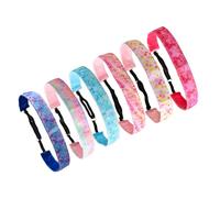 HUANR 6 Piezas Cinta Pelo Deporte, Diademas Ajustable, 25 mm Ancho Cintas Pelo Deportivas, 6 Colores Headband, Hair Band para Ropa Moda, Deportes, Accesorios Cabello