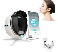 HuanSebesity Analizador Piel Profesional 3D,Detección Y Análisis Piel Facial,Máquina Análisis Facial con IA,8 Espectros,Diagnóstico 20s,13,3/21,5 Pulgadas,para Salón Belleza Y SPA White-13.3in
