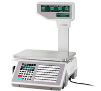 HuanSebesity Balanzas De Pesaje con Código De Barras Digitales,Pantalla LCD,Impresora De Etiquetas para Supermercado Y Tienda Minorista Device